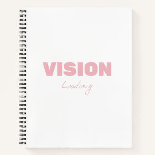Vision Loading – Motivational Futuristic Progress Notebook