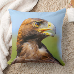 Vision of a Beautiful Young Golden Eagle Cushion