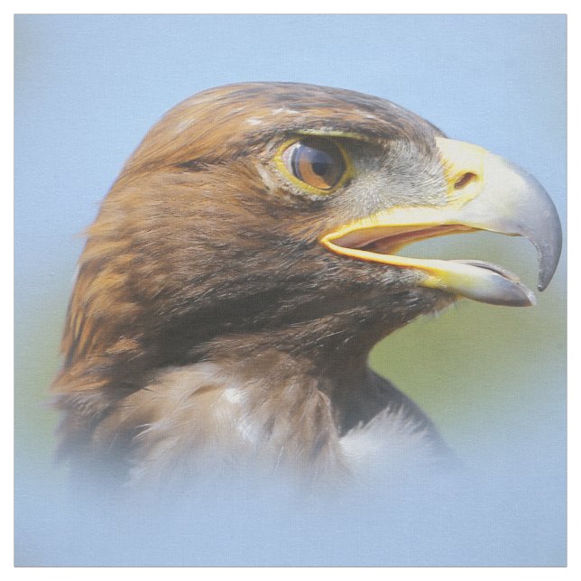 Vision of a Beautiful Young Golden Eagle Fabric (Swatch)