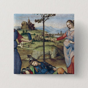 Vision of a Knight, c.1504 15 Cm Square Badge