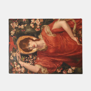 Vision of Fiammetta (by Dante Gabriel Rossetti) Doormat