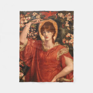 Vision of Fiammetta (by Dante Gabriel Rossetti) Fleece Blanket