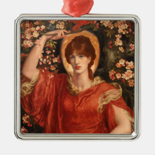Vision of Fiammetta (by Dante Gabriel Rossetti) Metal Ornament