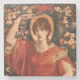 Vision of Fiammetta (by Dante Gabriel Rossetti) Stone Coaster