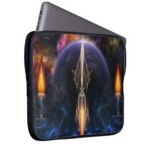 Vision Of Flight Fractal Art Laptop Sleeve