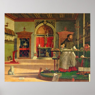 Vision of St. Augustine, 1502-08 (oil on canvas) ( Poster