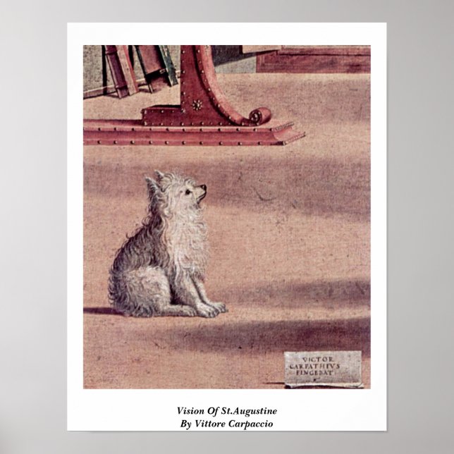 Vision Of St. Augustine By Vittore Carpaccio Poster (Front)