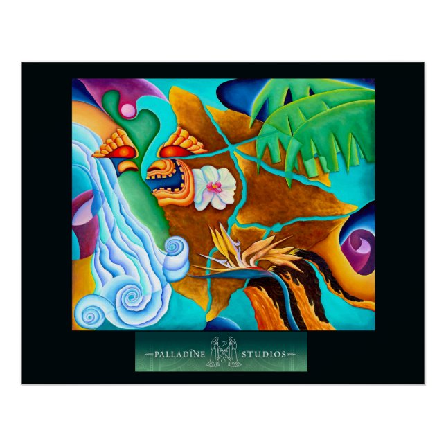 'Vision of the Big Island' Glossy Poster (Front)