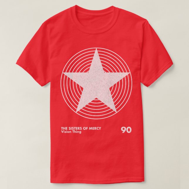 Vision Sisters Of Mercy Minimalist Artwork T-Shirt (Design Front)