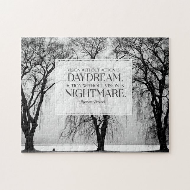 Vision Without Action Jigsaw Puzzle (Horizontal)