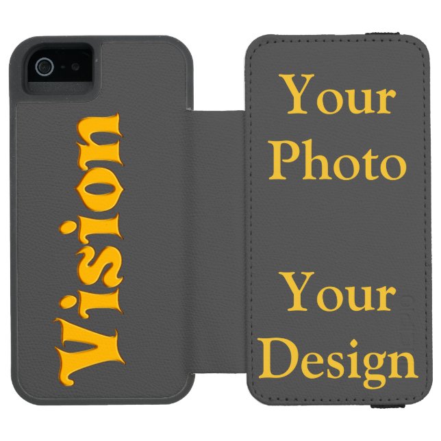 Vision your design incipio iPhone wallet case (Folio Open)