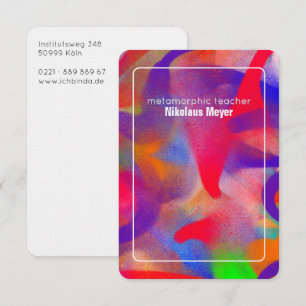 Visionary Art Teacher Oversized Business Card