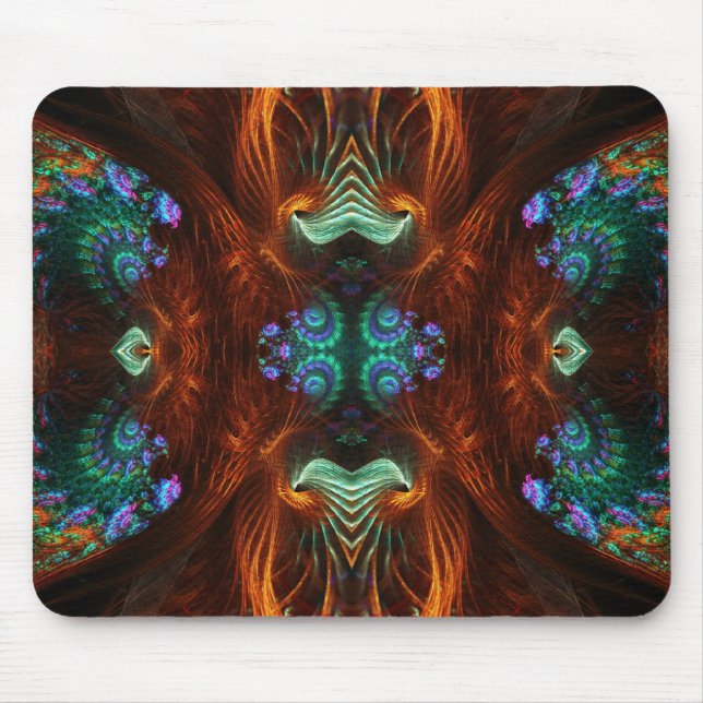 Visionary Fractal Butterfly Mousepad (Front)