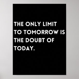 Visionary Overcoming Doubt Quote Classic Poster