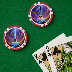 "Visionary Space Travel" Poker Chips