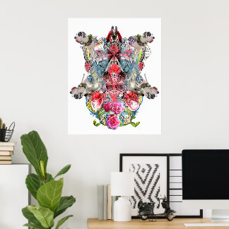 Visionary Surreal Artwork | Symmetrical Fantasy Poster