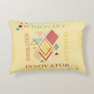 Visionary Trailblazer Innovator Inspiration Decorative Cushion