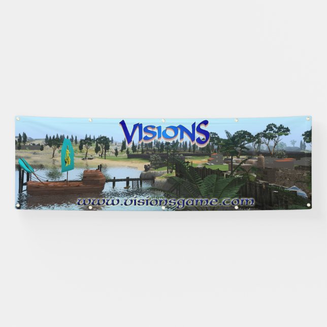 Visions Horizontal 2.5' x 8' Banner with Grommets (Horizontal)
