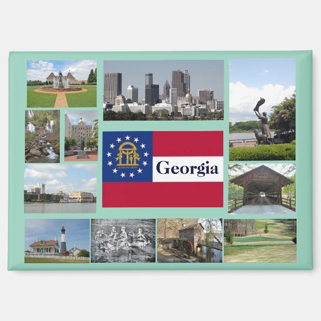 Visions of Georgia, USA Magnet (Front)