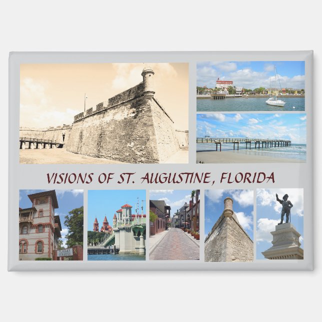 Visions of Historic St. Augustine, Florida Magnet (Front)