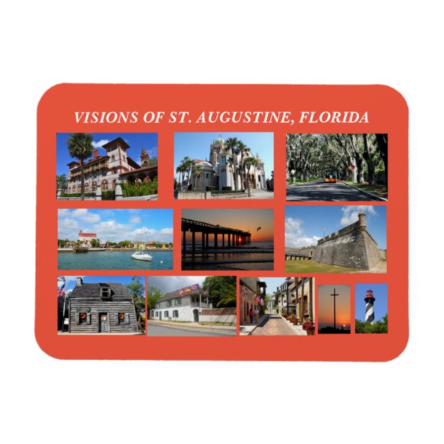 Visions of historic St. Augustine, Florida Magnet (Horizontal)
