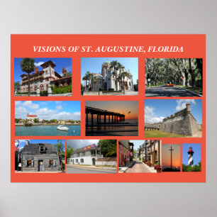 Visions of historic St. Augustine, Florida Poster