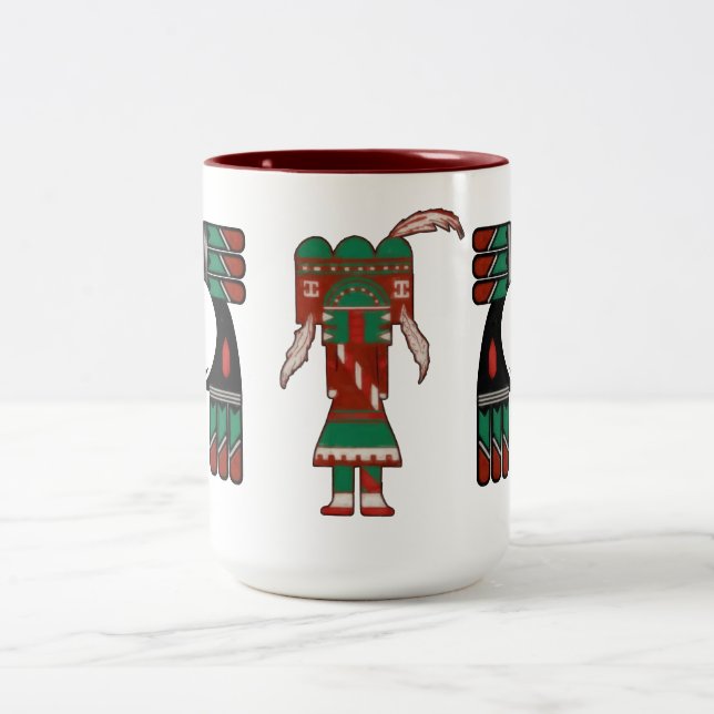 Visions Of Hopi Two-Tone Coffee Mug (Center)