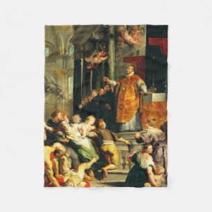 Visions of Ignatius by Peter Paul Rubens Fleece Blanket