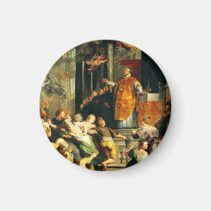 Visions of Ignatius by Peter Paul Rubens Magnet