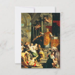 Visions of Ignatius by Peter Paul Rubens Thank You Card