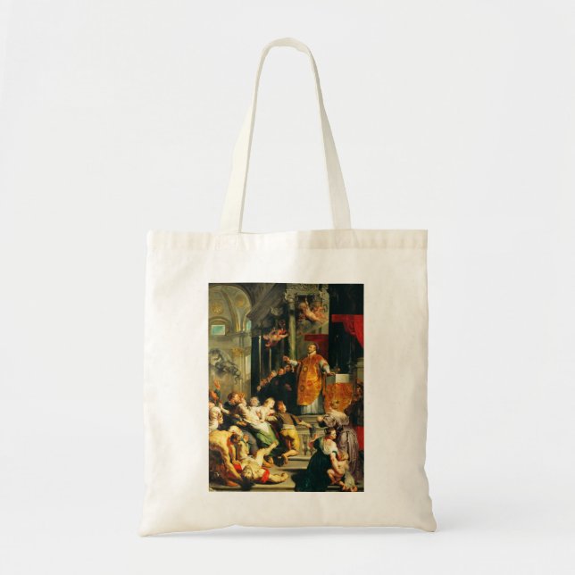 Visions of Ignatius by Peter Paul Rubens Tote Bag (Front)