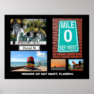Visions of Key West, Florida Poster