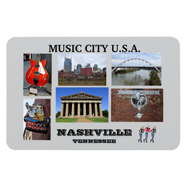 Visions of Nashville, Tennessee  Magnet (Horizontal)