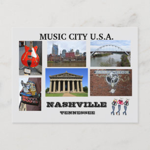 Visions of Nashville, Tennessee Postcard