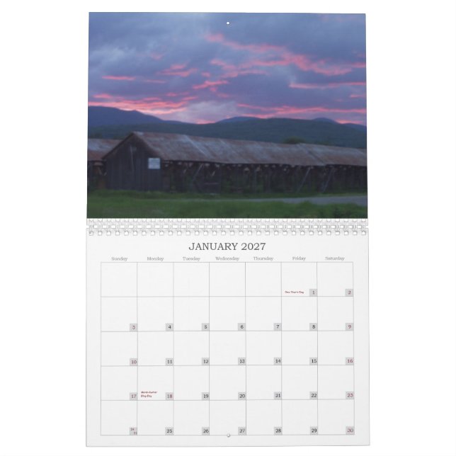 Visions of Nature Calendar (Jan 2027)