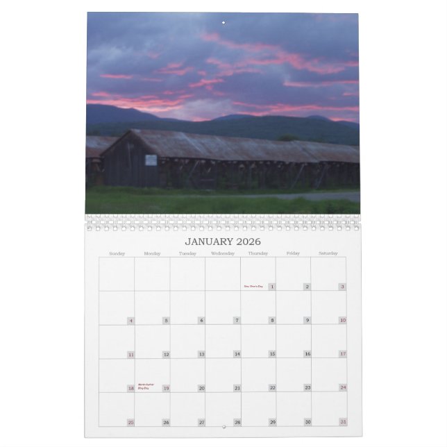 Visions of Nature Calendar (Jan 2026)