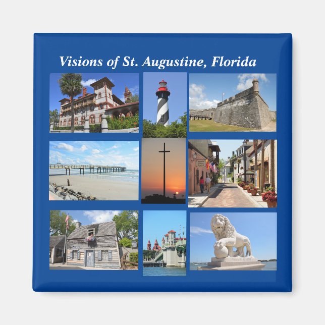 Visions of St. Augustine, Florida Magnet (Front)