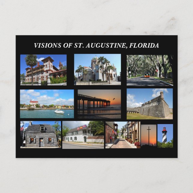 Visions of St. Augustine, Florida Postcard (Front)