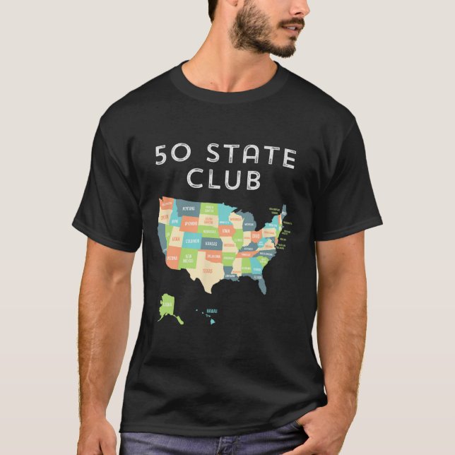 Visit All 50 States Shirt  (Front)