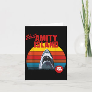 Visit Amity Island Jaws 2025 Retro Style Card