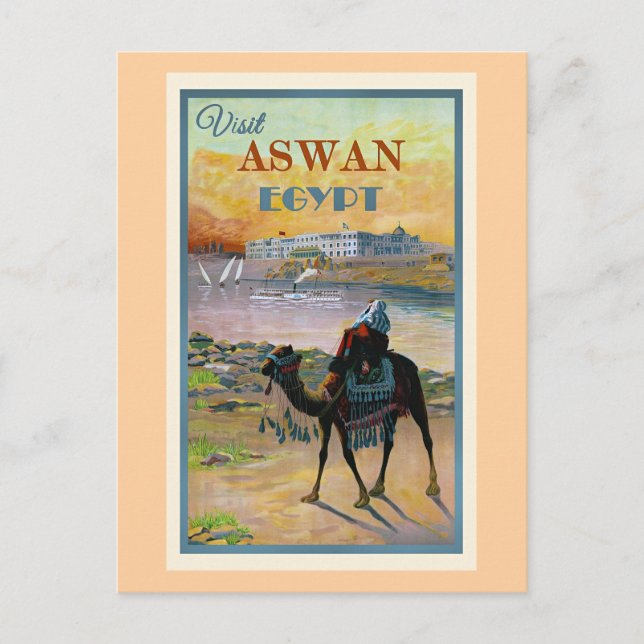 Visit Aswan, Egypt Postcard (Front)