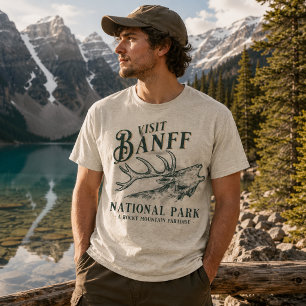 Visit Banff National Park Rocky Mountain Elk T-Shirt