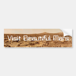 Visit Beautiful Mars Bumper Sticker