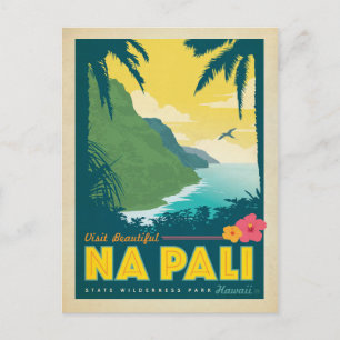 Visit Beautiful Na Pali, Hawaii Postcard