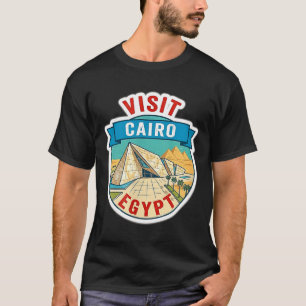 Visit Cairo Egypt Grand Egyptian Museum Vintage Tr T-Shirt