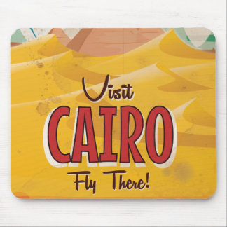 Visit Cairo Egypt vintage travel poster Mouse Pad