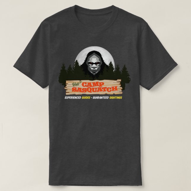 Visit Camp Camping Moon Design v1 T-Shirt (Design Front)