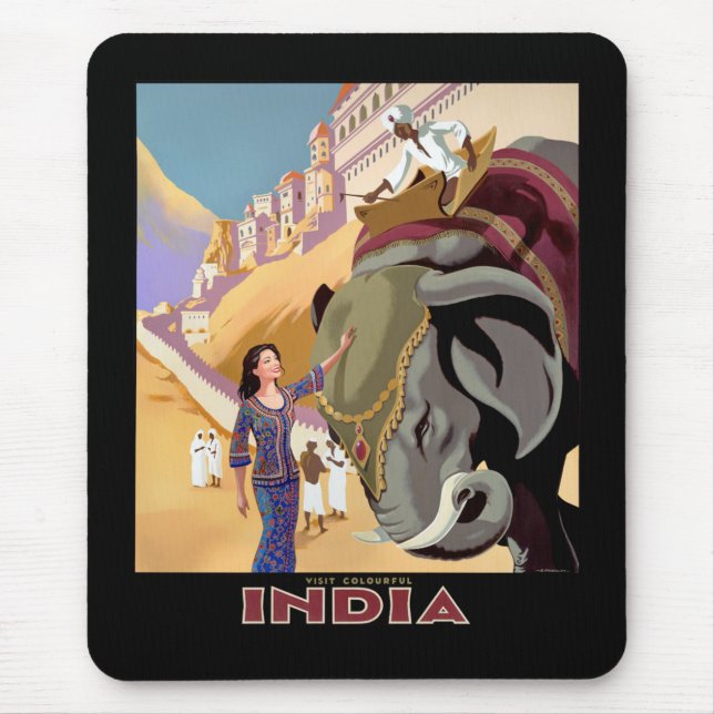 Visit Colourful India Mouse Pad (Front)