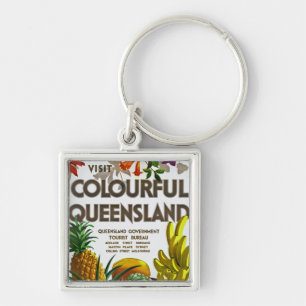 Visit Colourful Queensland Key Ring