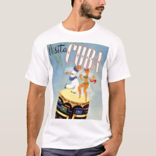 Visit Cuba Tiki Fiesta Siesta Vintage Holiday Isle T-Shirt